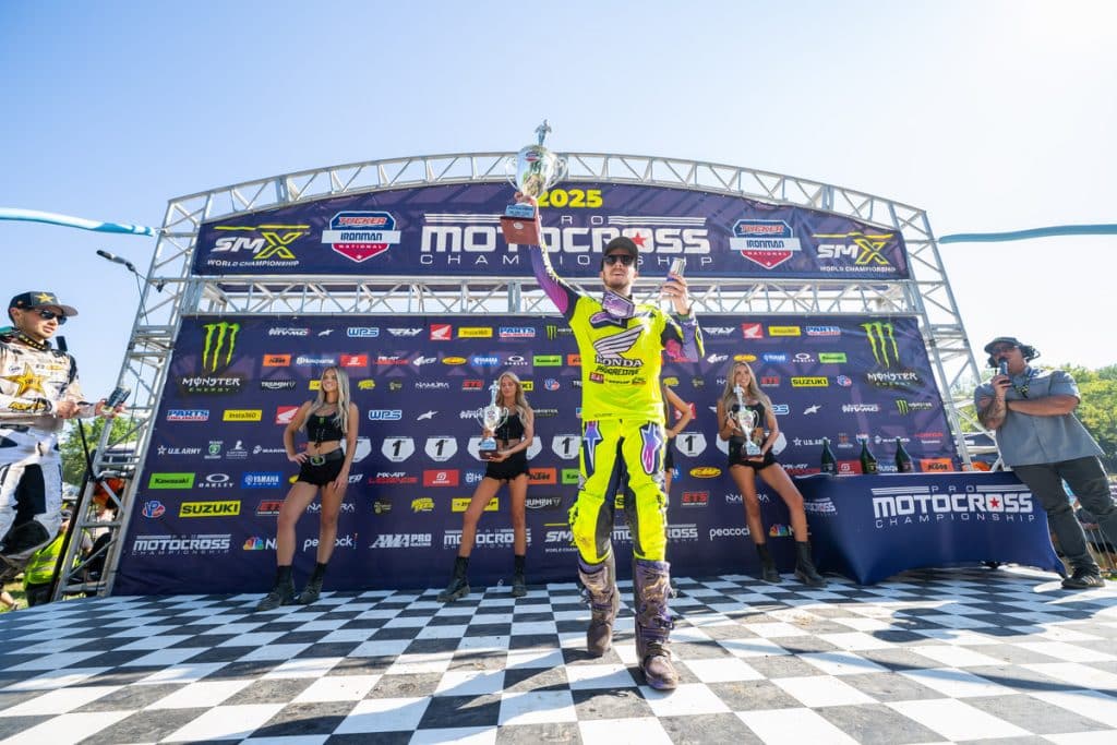 Hunter Lawrence logra su primera victoria general en el Pro Motocross 450