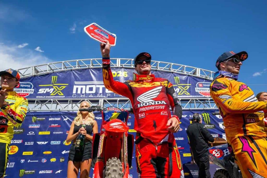 Honda HRC Progressive arrasa con la victoria general en el Thunder Valley MX