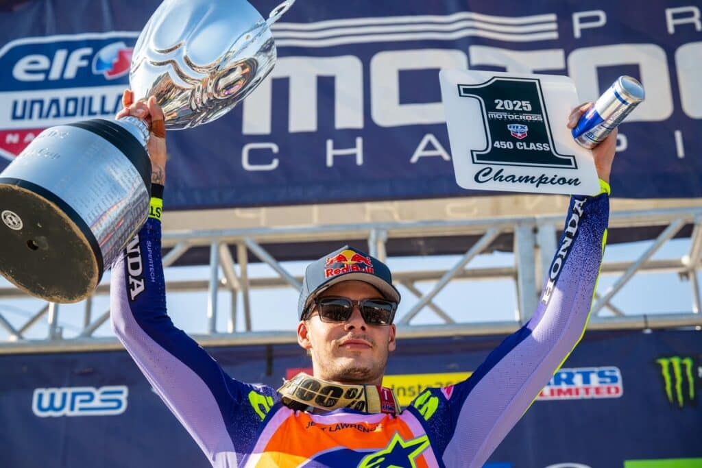 Jett Lawrence recupera el título de la AMA Pro Motocross 450