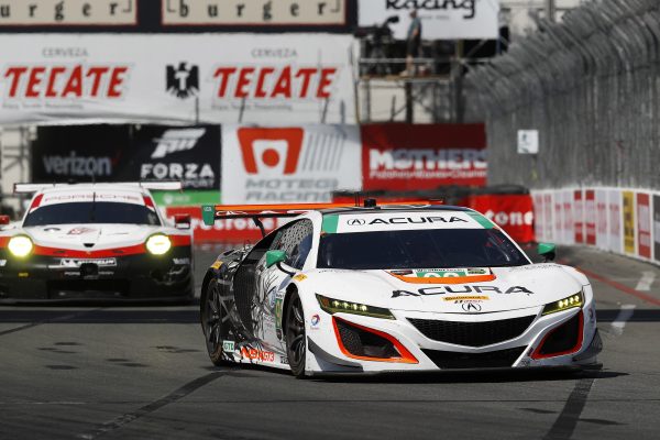 The #93 MSR Acura NSX GT3 ran as high as third in the hands of K