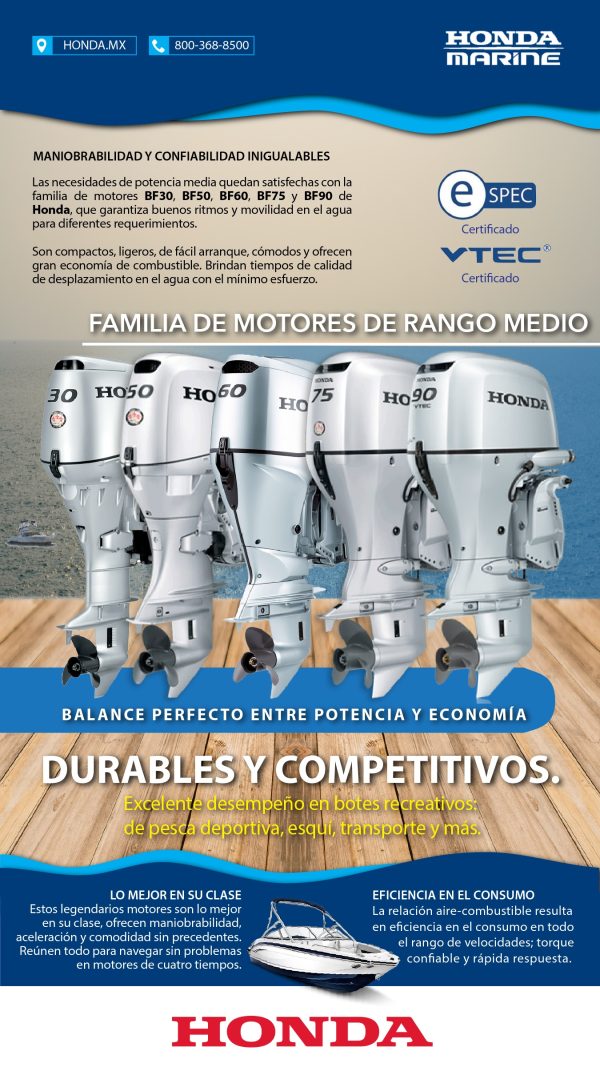 Infografia Honda Marine Mid Range Honda