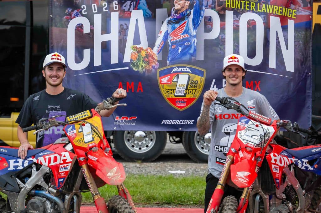 Hunter Lawrence se corona campeón por primera vez en la categoría 450