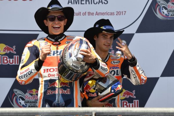 Marquez y Pedrosa Podio