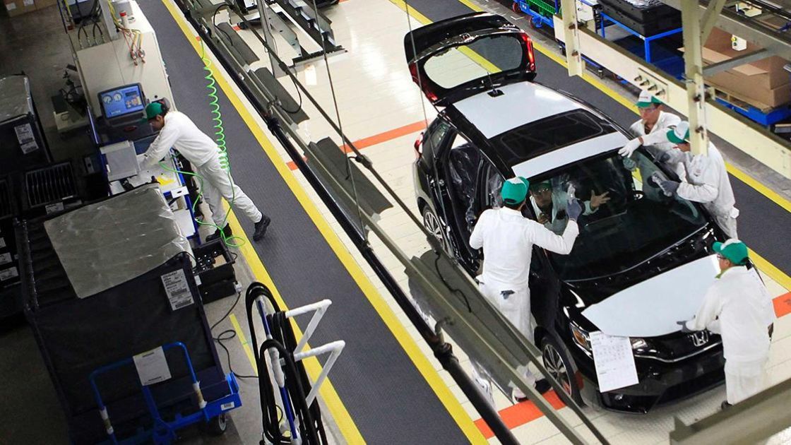 One of the first 2018 Honda Accord models comes off the assembly