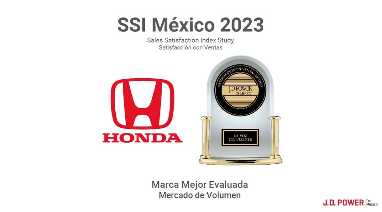 Reconocimiento Honda – JD Power SSI 2023