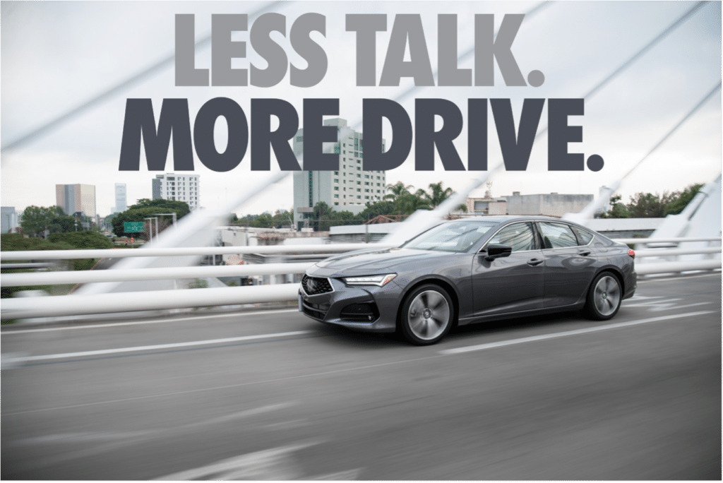 “Less Talk. More Drive.” 4 palabras que definen el espíritu de Acura