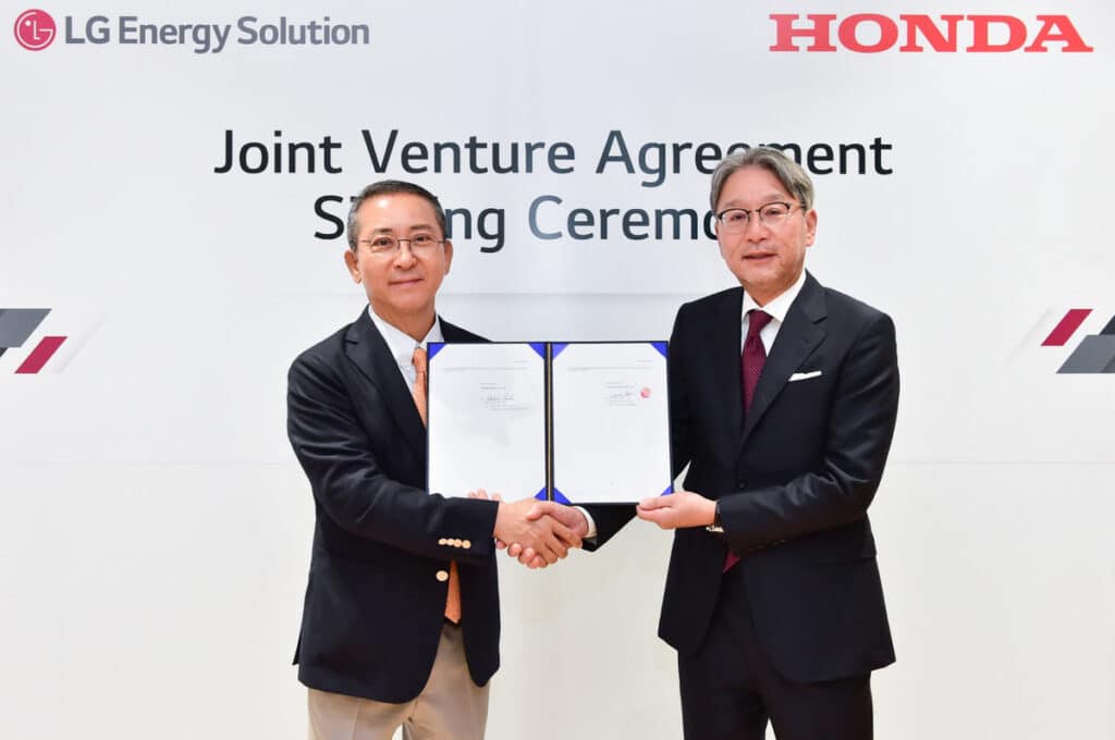 LG Energy Solution y Honda establecen joint venture para producción de baterías para vehículos eléctricos en EE.UU.