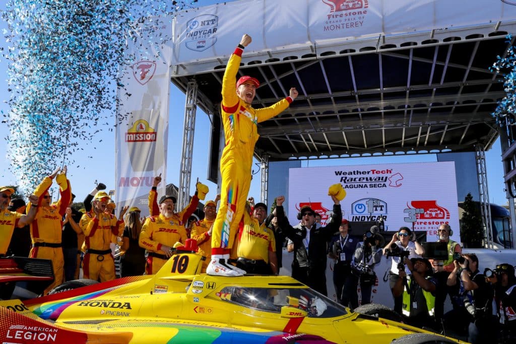 Palou y Herta encabezan el 1-2 de Honda en Laguna Seca