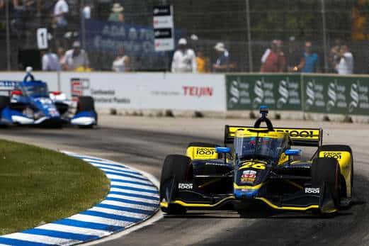 Podio para Palou y Honda en la segunda carrera de INDYCAR en Detroit