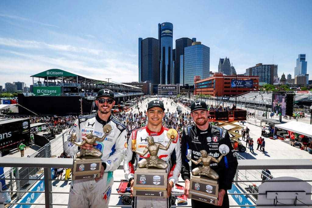 Alex Palou lidera el triplete de Honda en el Gran Premio de Detroit