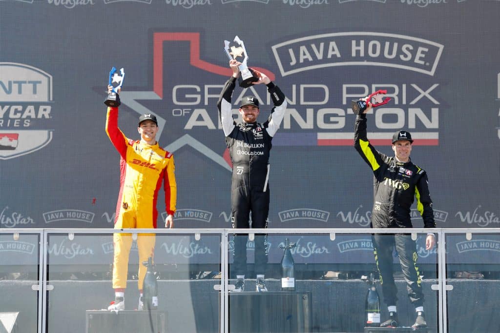 Honda domina el Gran Premio inaugural de Arlington de la NTT INDYCAR SERIES