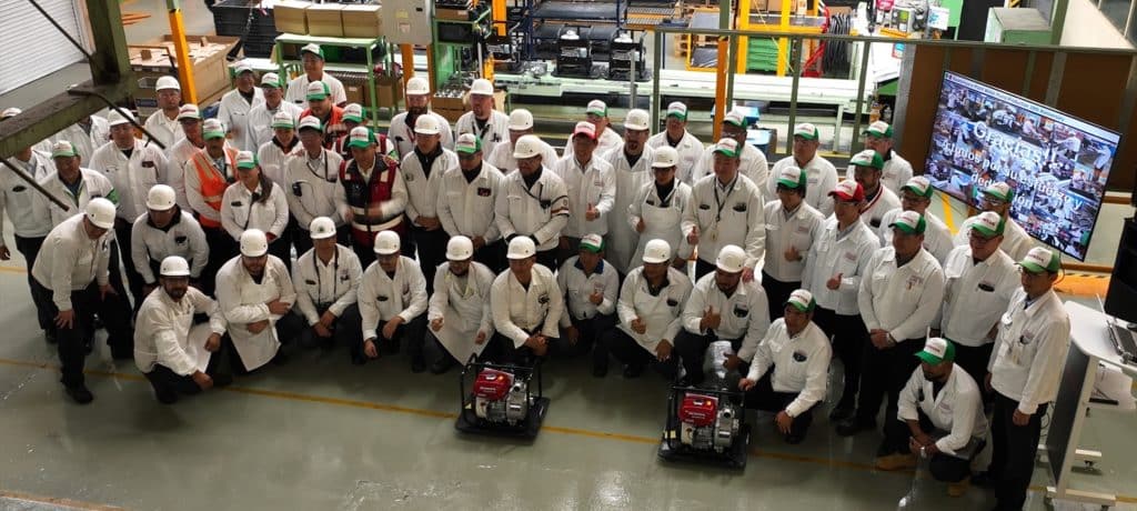 Honda celebra 10 años de producir motobombas en México